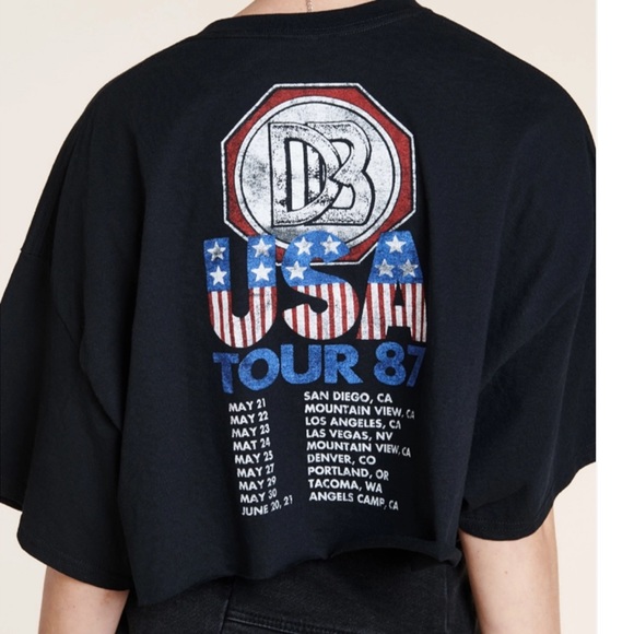 Earthbound Trading x Doobie Brothers crop T-shirt - Picture 2 of 2